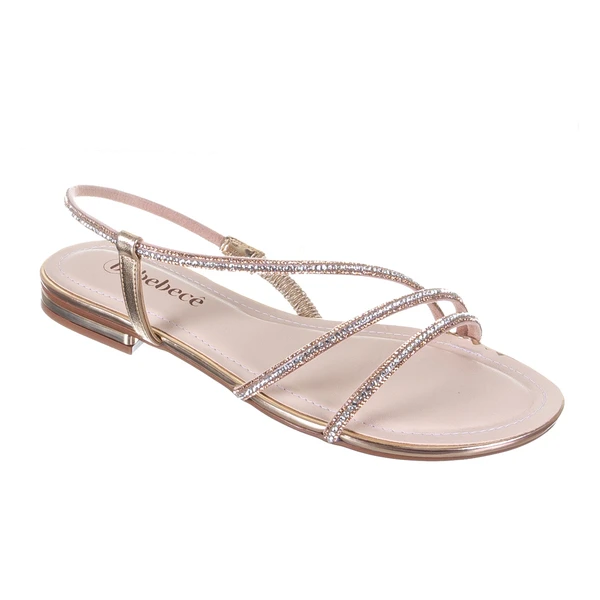 BEBECE T1028-578 DOURADO/CRISTAL C/ LIGHT PEACH