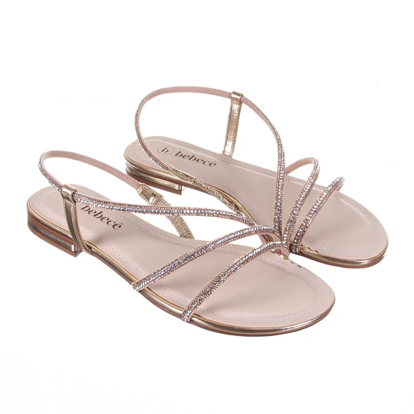 BEBECE T1028-578 DOURADO/CRISTAL C/ LIGHT PEACH
