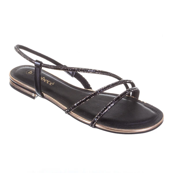BEBECE T1028-578 PRETO/PRETO C/ GRAFITE