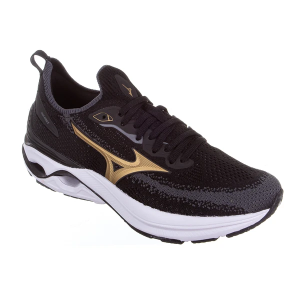 MIZUNO WAVE MIRAI 8 PRETO/DOURADO
